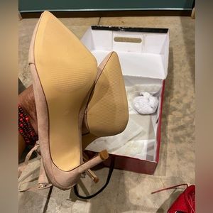 LIKE NEW Liliana Nude Lace Up Heel